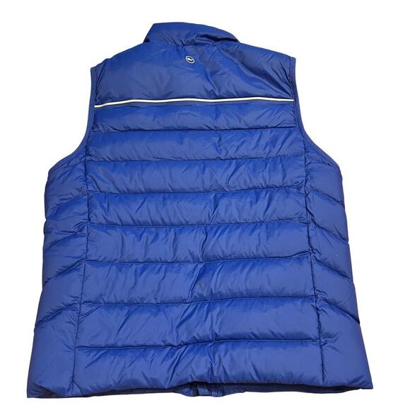Vineyard Vines Vest Youth Kids Size Lg 16 Blue Performance Down Puffer Full Zip - Picture 2 of 4